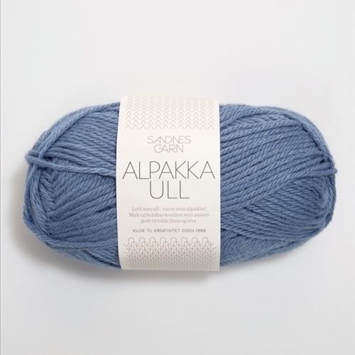 Alpakka Ull JEANSBLÅ 6052